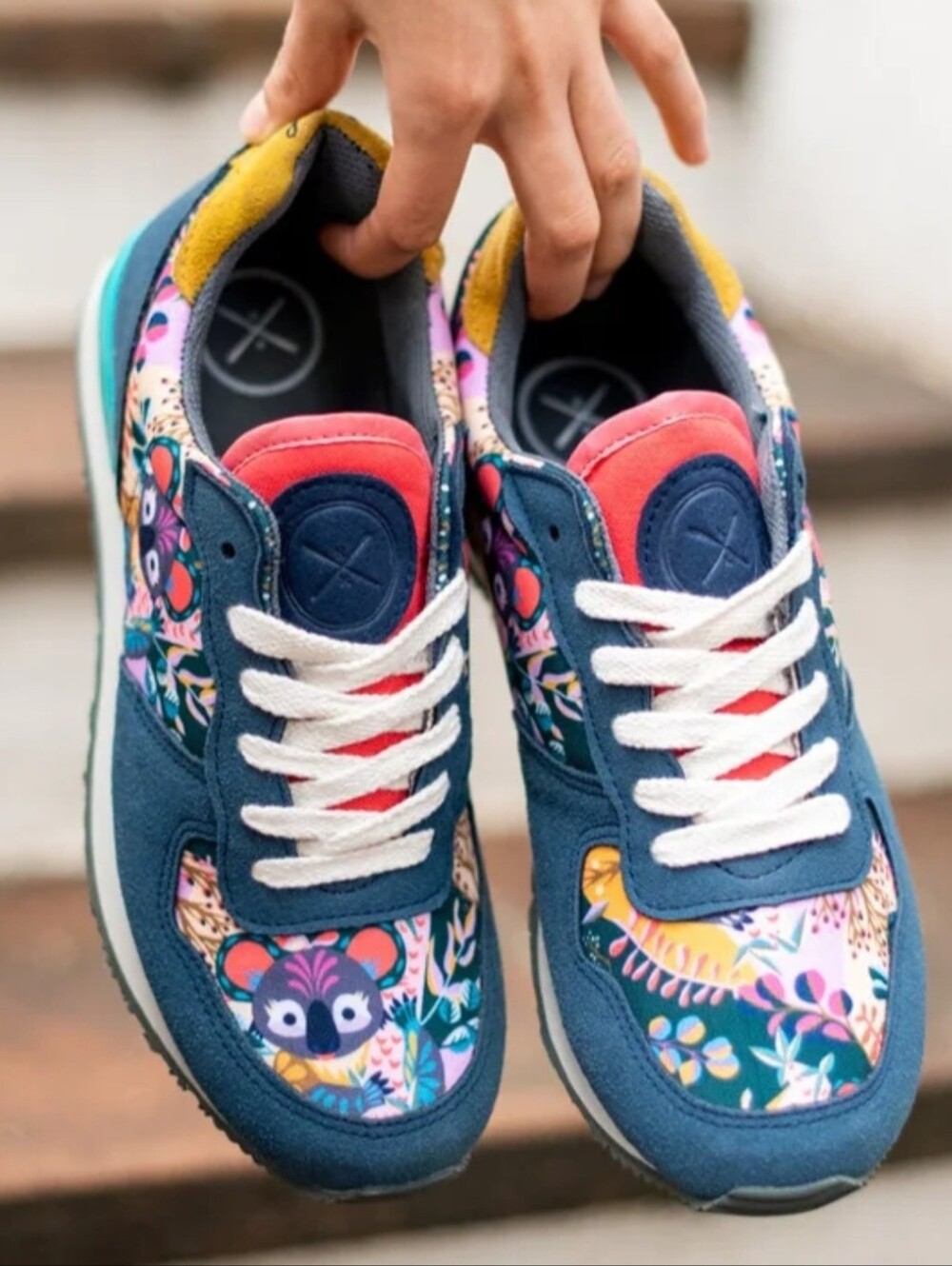 Inkkas Joey Koala Vegan Jogger Sneakers EU 40 US Women's 9 Wearable Art